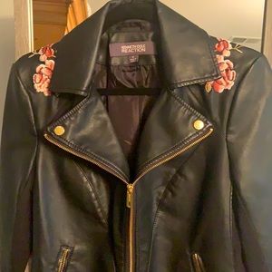 Kenneth Cole vegan leather moto jacket